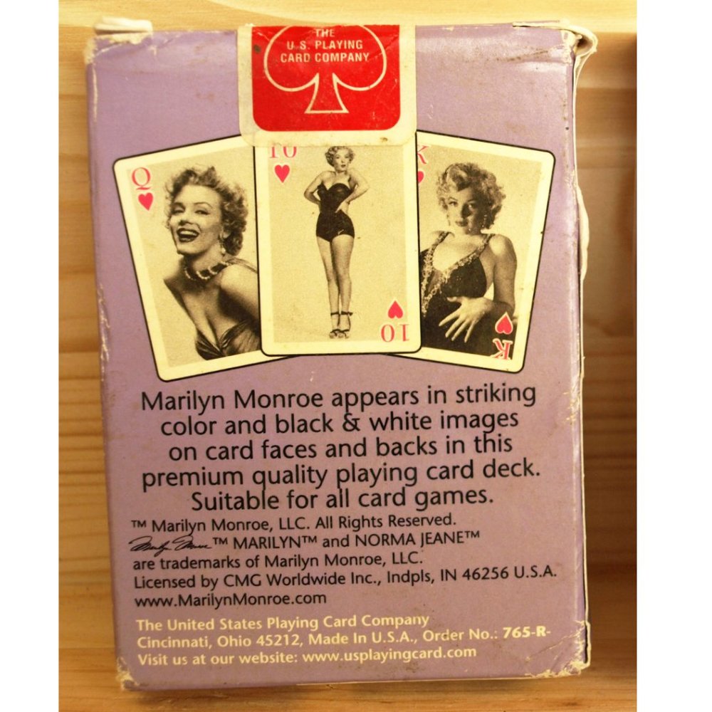 2 Decks of budoir Marilyn Monroe Sealed Playing Cards - Picture 4 of 6